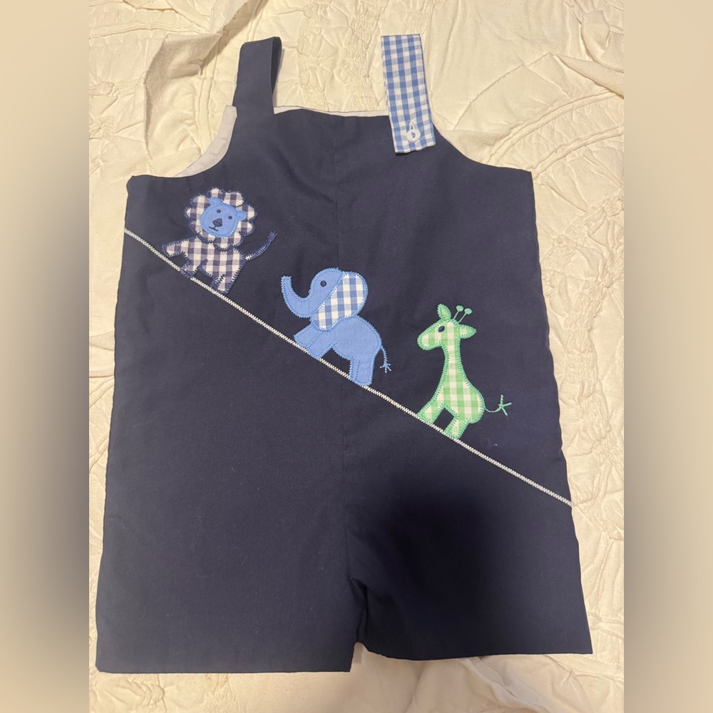 The Beaufort Bonnet Company Navy Animal One Piece